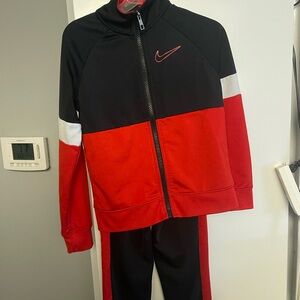 Nike Kids Jacket in Red, Black, and White